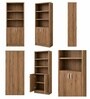 Imperial Nest Signature Collection Premium Book Shelf In Noce Walnut Natural Finish