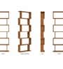 Imperial Nest Signature Collection Premium Book Shelf In Noce Walnut Natural Finish