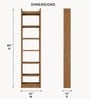 Imperial Nest Signature Collection Premium Book Shelf In Noce Walnut Natural Finish