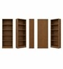 Imperial Nest Signature Collection Premium Book Shelf In Noce Walnut Natural Finish