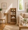 Imperial Nest Signature Collection Premium Book Shelf In Noce Walnut Natural Finish