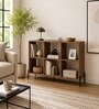 Imperial Nest Signature Collection Premium Book Shelf In Noce Walnut Natural Finish