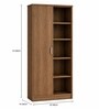 Imperial Nest Signature Collection Premium Book Shelf In Noce Walnut Natural Finish