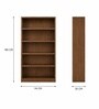 Imperial Nest Signature Collection Premium Book Shelf In Noce Walnut Natural Finish