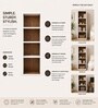Imperial Nest Signature Collection Premium Book Shelf In Noce Walnut Natural Finish