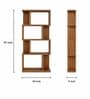 Imperial Nest Signature Collection Premium Book Shelf In Noce Walnut Natural Finish
