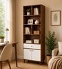 Imperial Nest Signature Collection Premium Book Shelf In Noce Walnut Natural Finish