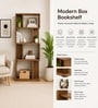 Imperial Nest Signature Collection Premium Book Shelf In Noce Walnut Natural Finish