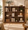 Imperial Nest Signature Collection Premium Book Shelf In Noce Walnut Natural Finish