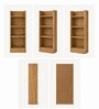 Imperial Nest Signature Collection Premium Book Shelf In Noce Walnut Natural Finish