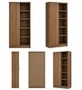 Imperial Nest Signature Collection Premium Book Shelf In Noce Walnut Natural Finish
