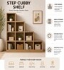 Imperial Nest Signature Collection Premium Book Shelf In Noce Walnut Natural Finish