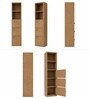 Imperial Nest Signature Collection Premium Book Shelf In Noce Walnut Natural Finish