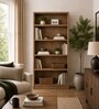 Imperial Nest Signature Collection Premium Book Shelf In Noce Walnut Natural Finish
