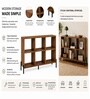 Imperial Nest Signature Collection Premium Book Shelf In Noce Walnut Natural Finish