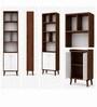 Imperial Nest Signature Collection Premium Book Shelf In Noce Walnut Natural Finish