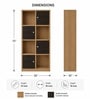 Imperial Nest Signature Collection Premium Book Shelf In Noce Walnut Natural Finish