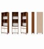 Imperial Nest Signature Collection Premium Book Shelf In Noce Walnut Natural Finish