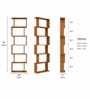 Imperial Nest Signature Collection Premium Book Shelf In Noce Walnut Natural Finish
