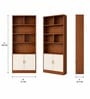 Imperial Nest Signature Collection Premium Book Shelf In Noce Walnut Natural Finish