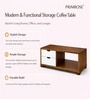 Imperial Nest Signature Collection Premium Centre Table In Noce Walnut Natural Finish