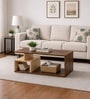 Imperial Nest Signature Collection Premium Designer Centre Table In Noce Walnut Natural Finish