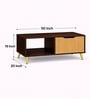 Imperial Nest Signature Collection Premium Designer Centre Table In Noce Walnut Natural Finish