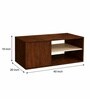 Imperial Nest Signature Collection Premium Designer Centre Table In Noce Walnut Natural Finish
