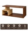Imperial Nest Signature Collection Premium Designer Centre Table In Noce Walnut Natural Finish