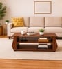 Imperial Nest Signature Collection Premium Designer Centre Table In Noce Walnut Natural Finish