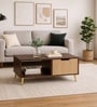 Imperial Nest Signature Collection Premium Designer Centre Table In Noce Walnut Natural Finish