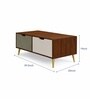Imperial Nest Signature Collection Premium Designer Centre Table In Noce Walnut Natural Finish