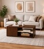 Imperial Nest Signature Collection Premium Designer Centre Table In Noce Walnut Natural Finish