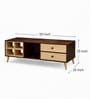 Imperial Nest Signature Collection Premium Designer Centre Table In Noce Walnut Natural Finish