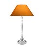 Imperial nickel brushed lamp with Golden shade
