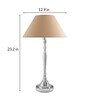 Imperial nickel brushed lamp with Golden shade