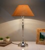 Imperial nickel brushed lamp with Golden shade