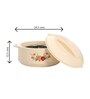 Varmora Imperial Inner Steel Casserole |Hot Pot for Kitchen| Chapati Box  Microwave-Safe