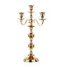 Imperium Crested 3-Arm Candle Holder Gold