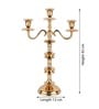 Imperium Crested 3-Arm Candle Holder Gold