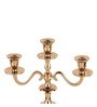 Imperium Crested 3-Arm Candle Holder Gold
