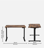 Imperium Neo Smart Height Adjustable Tablein Antique Wood Finish