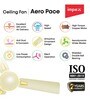 IMPEX Aero Pace Ivory 1200 mm 3 Blade Ceiling Fan (Ivory)