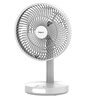 IMPEX Rechargeable Fan (BREEZE D2N) with LED Light 180 mm 3 Blade Table Fan (White)