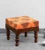 Impori Solid Wood Foot Stool In Provincial Teak Finish