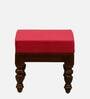 Impori Solid Wood Foot Stool In Provincial Teak Finish