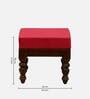 Impori Solid Wood Foot Stool In Provincial Teak Finish