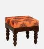 Impori Solid Wood Foot Stool In Provincial Teak Finish