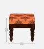 Impori Solid Wood Foot Stool In Provincial Teak Finish