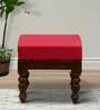 Impori Solid Wood Foot Stool In Provincial Teak Finish